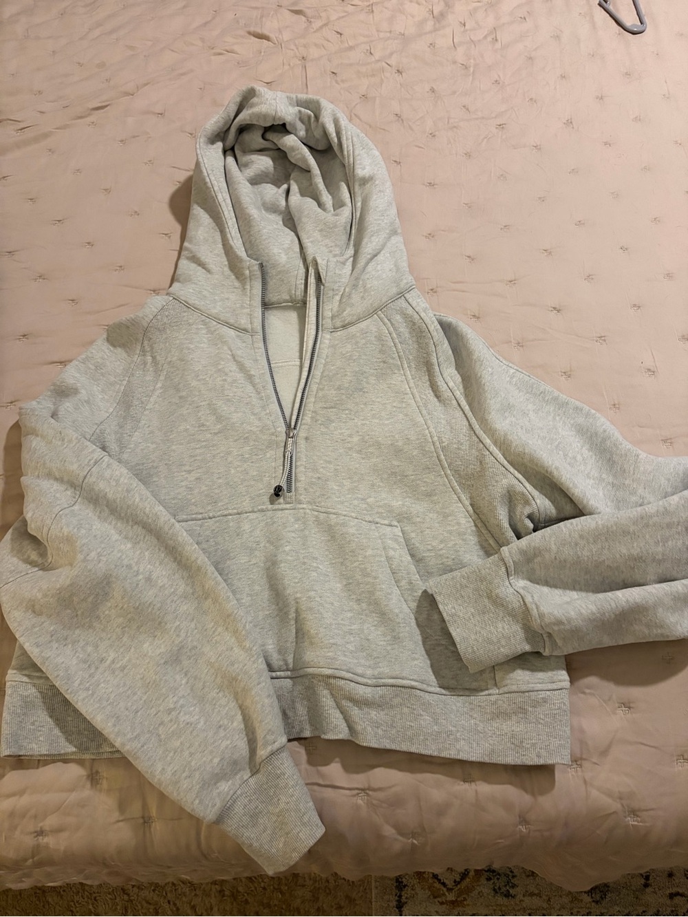 Light Gray Lululemon Scuba Half Zip